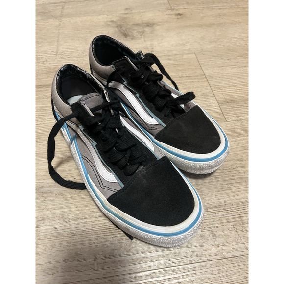 Vans Old Skool Bolt Cyan Sky Blue Black Bolt Lightning Men's Sz‎ 8 - Women's 9.5 - Picture 2 of 8